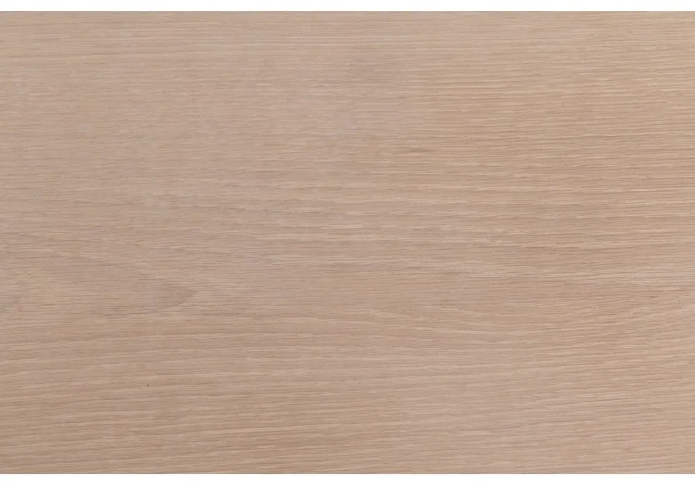 Masă de dining extensibilă cu blat cu aspect de lemn de stejar 100x200 cm Linley – Actona