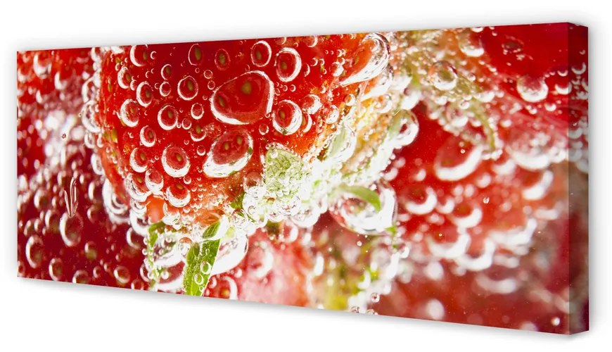Tablouri canvas căpșuni umede