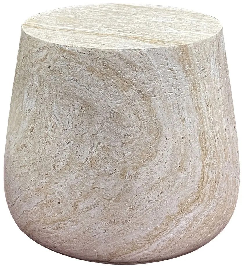 Măsuță auxiliară rotundă din piatră ø 47,5 cm Bonn – House Nordic