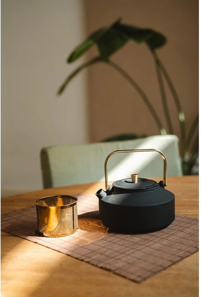 Ceainic negru cu filtru din fontă 1 l Shangdong – Bredemeijer