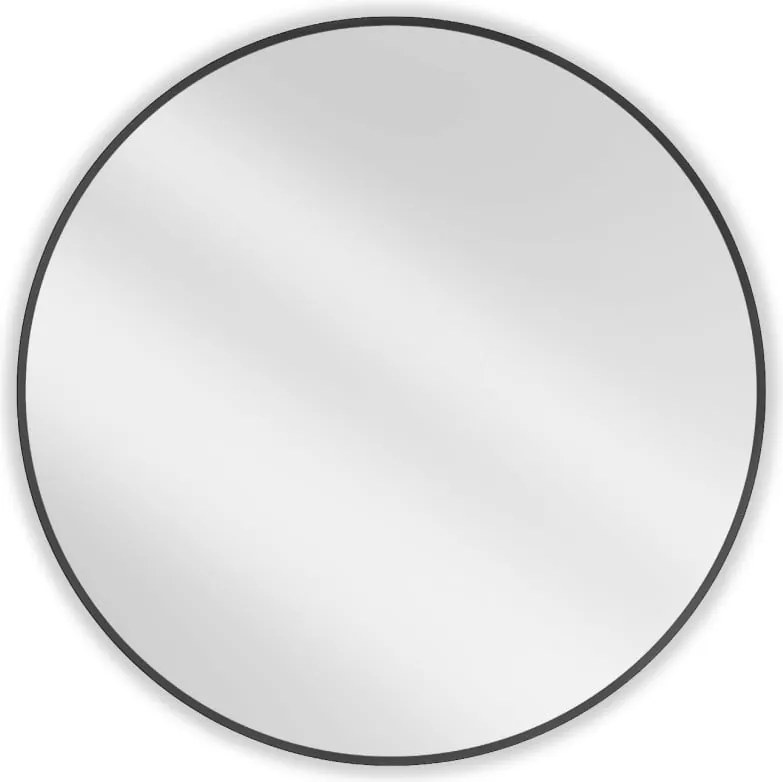 Mexen Loft oglindă de baie rotundă 90 cm, ramă neagră - 9850-090-090-000-70