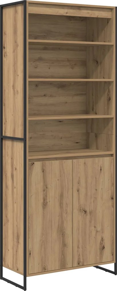 vidaXL Dulapuri Înalte 2 pcs Stejar artizanal 79 x 36 x 200 cm