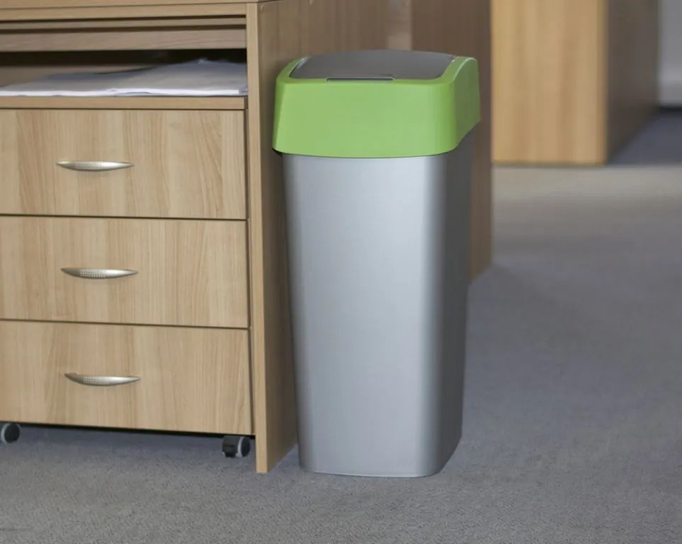 Coș de gunoi FLIPBIN 45 L - verde CURVER