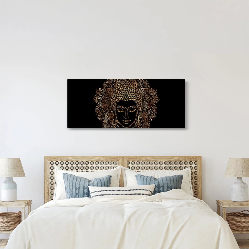 Tablou - Buddha auriu (120x50 cm)