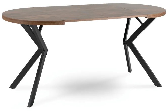 JAKS Masa rotundă extensibilă 80 - 160 cm stejar rustic Dorian