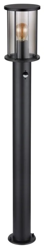 Stalp mediu pentru exterior cu senzor de miscare design modern IP54 Gracey negru