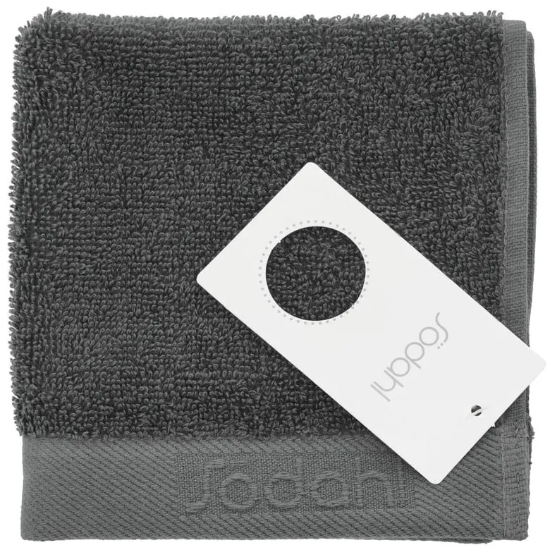 Prosop gri închis din bumbac din frotir 30x30 cm Comfort – Södahl
