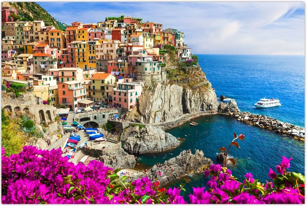 Tablou - Satul italian Manarola (90x60 cm)