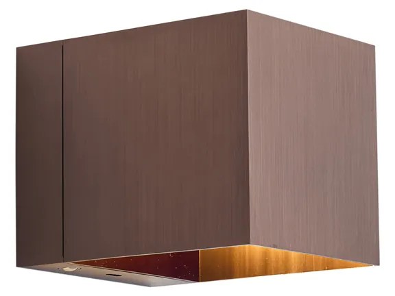 Lampă de perete modernă bronz închis, incl. LED și dimmer tactil reîncărcabil - Joris