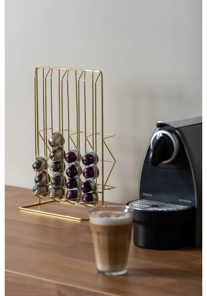 Suport pentru capsule de cafea auriu Wired – PT LIVING