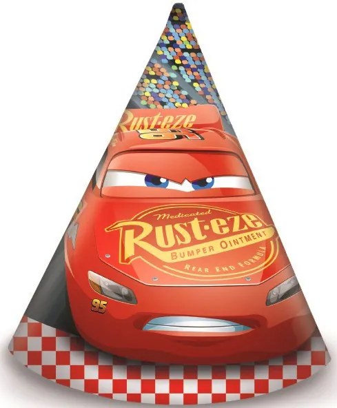 Disney Mașini Arena Race Pălărie de petrecere, 6 buc