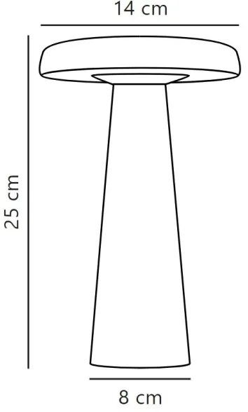 Lampă LED dimabilă de masă de exterior DFTP by Nordlux ARCELLO LED/2,8W/3,7V IP54