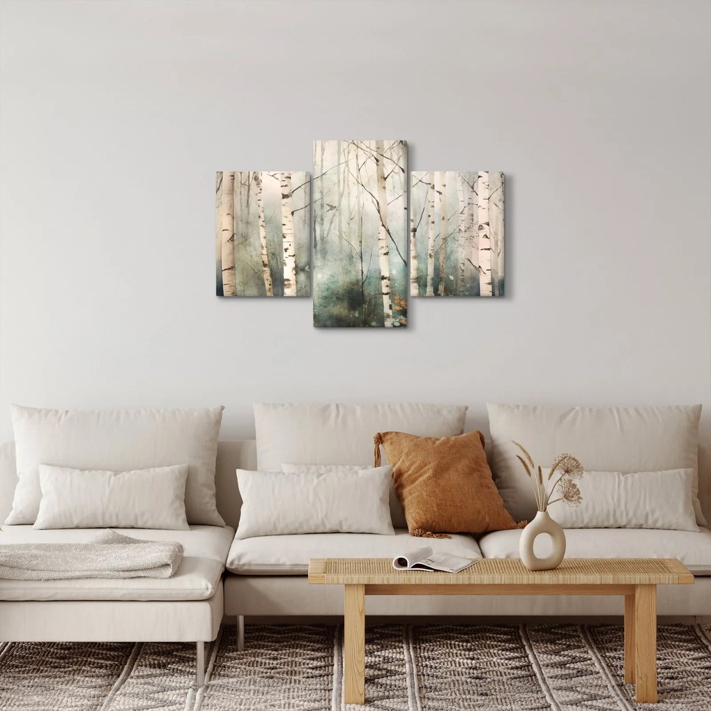 Tablou - Desenarea unui model de pădure (90x60 cm)