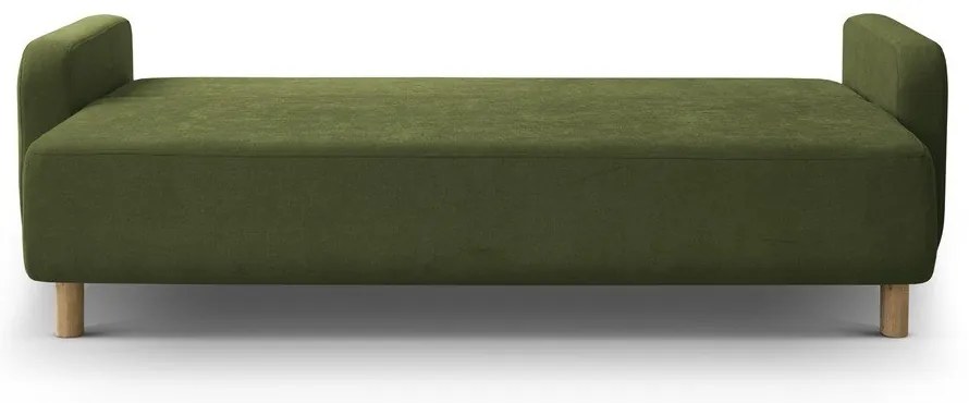 Canapea verde extensibilă, cu spațiu de depozitare 231 cm Elen – Micadoni