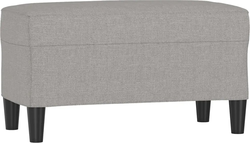 vidaXL Bancă, gri deschis, 70x35x41 cm, textil