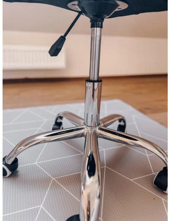 Set pentru birou masa de birou TAYLOR SONOMA 100x50 cm + scaun de birou AVOLA din piele ecologica gri-alb