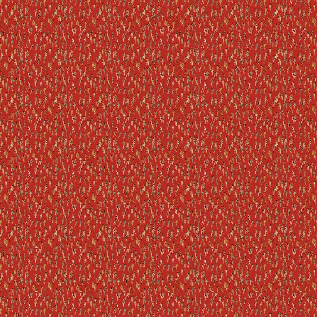 Tapet lavabil Unique People, Red, TresTintas 5mp / rola