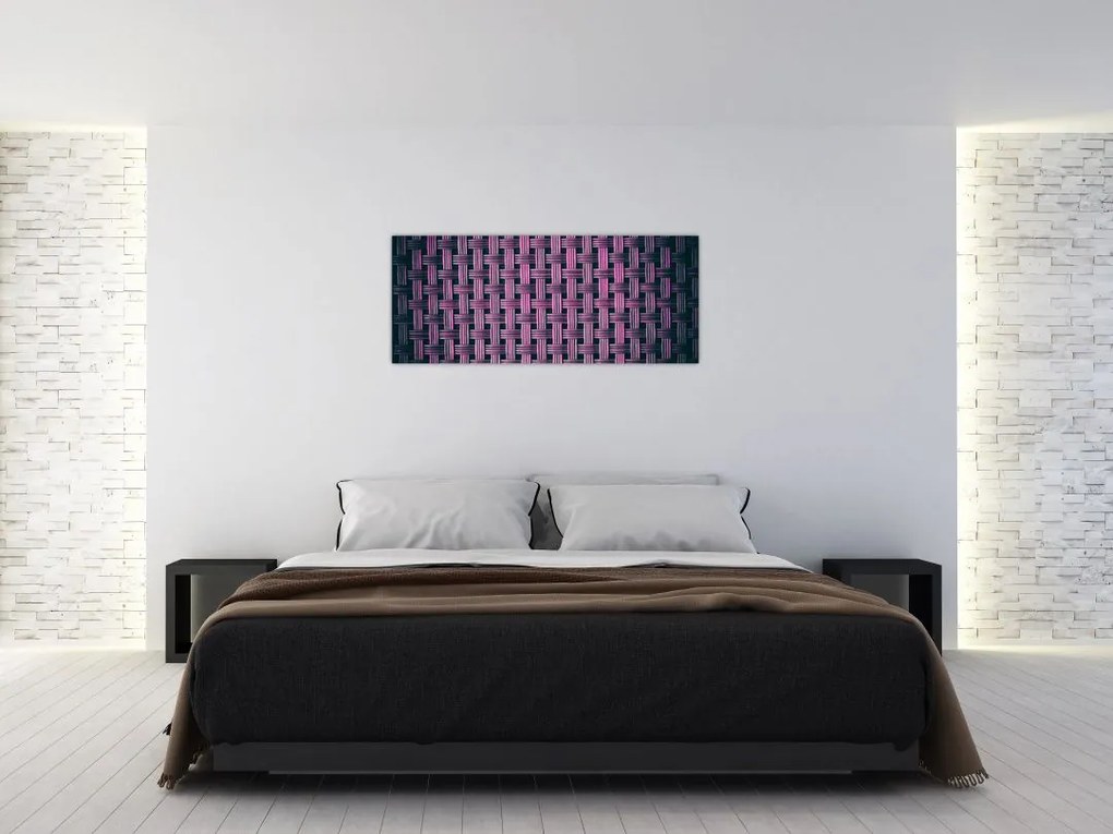 Tabloul textura în mov (120x50 cm)