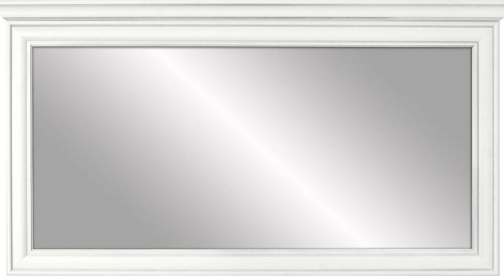 Oglinda perete cu rama IDENTO, alb, 155x7x72 cm