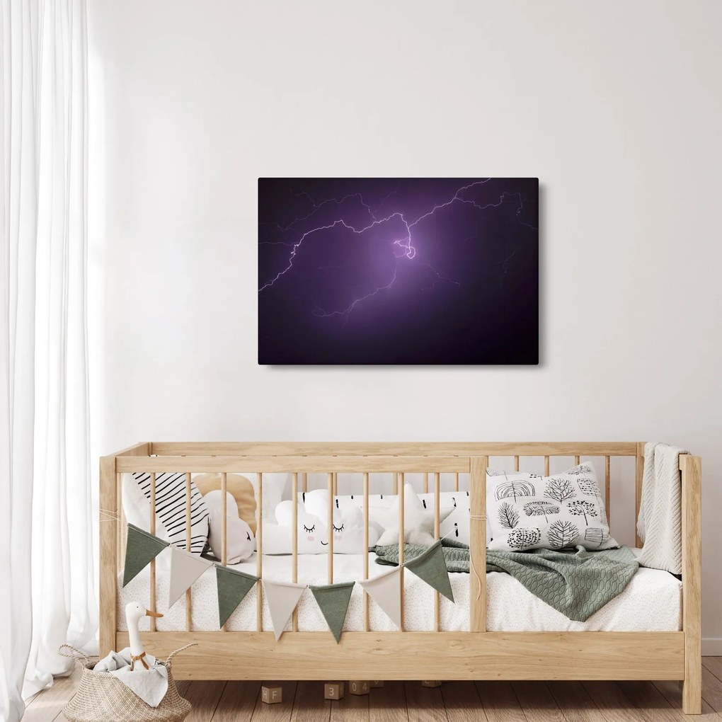 Tabloul cu fulger pe cer (90x60 cm)