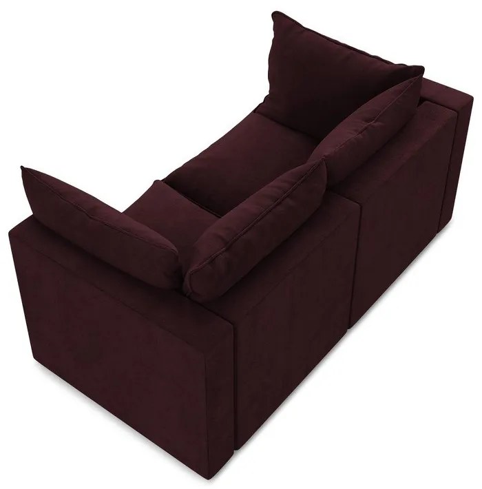 Canapea burgundy 180 cm Manao – Makamii