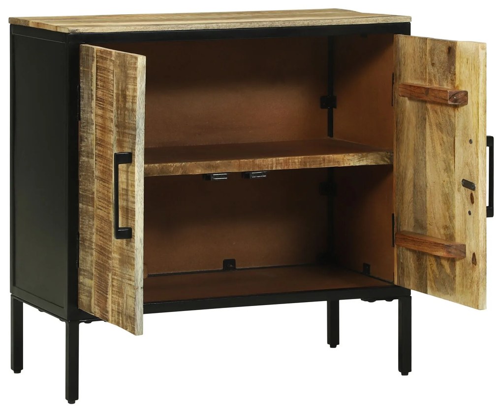 vidaXL Bufet 70 x 35 x 70 cm din lemn masiv brut de mango