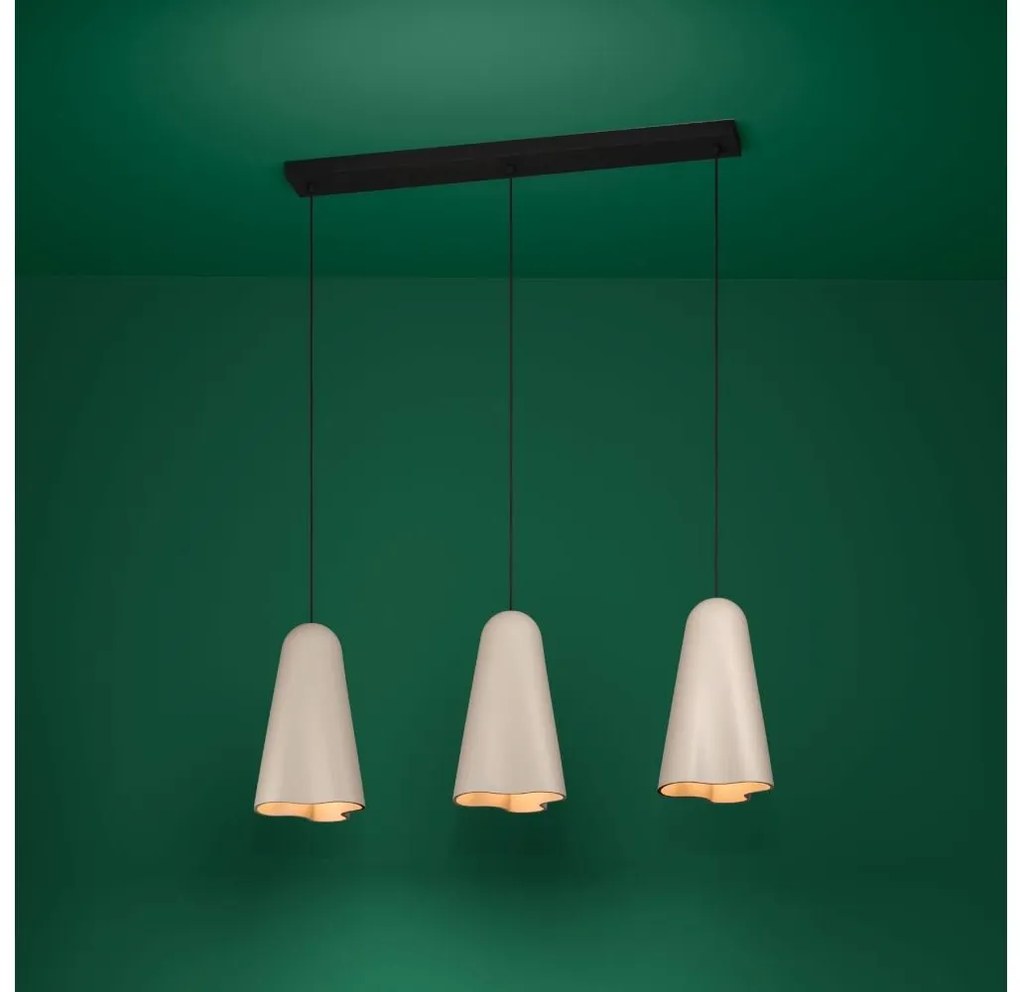 Lustră pe cablu Eglo 390364 TOLLERIC 3xE27/40W/230V bej