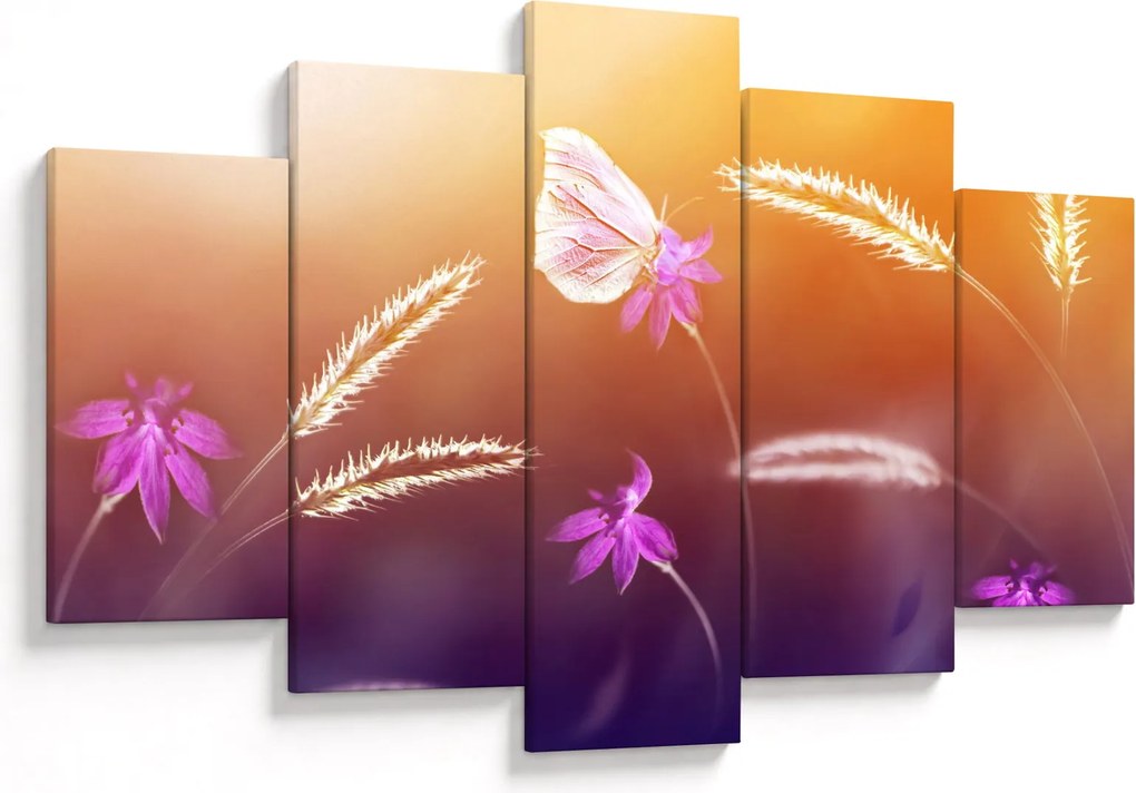 Tablou - Fluture roz (150x105 cm)