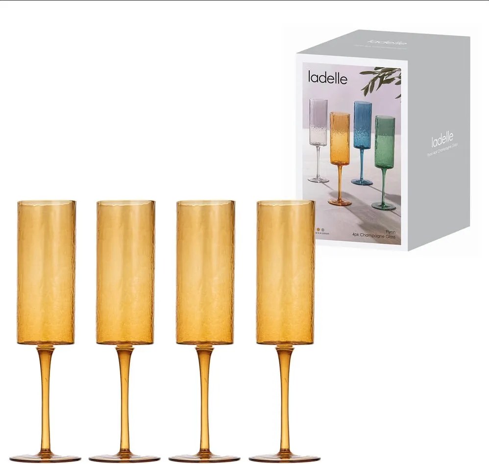 Set de pahare 4 buc. de șampanie 310 ml Flynn – Ladelle