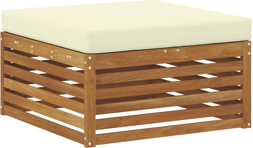 vidaXL Taburet pentru exterior Lemn Solid de Acacia natural