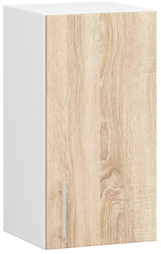 Dulap superior de bucătărie Lula w30 (Alb + stejar sonoma). 1068594
