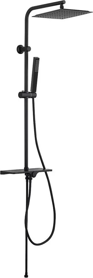 Coloana de dus cu negru mat Invena Svart Basic fara baterie