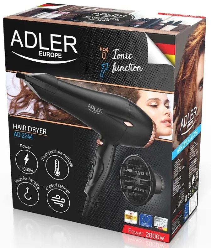 USCATOR PAR IONIZARE 2000W AD 2244 ADLER