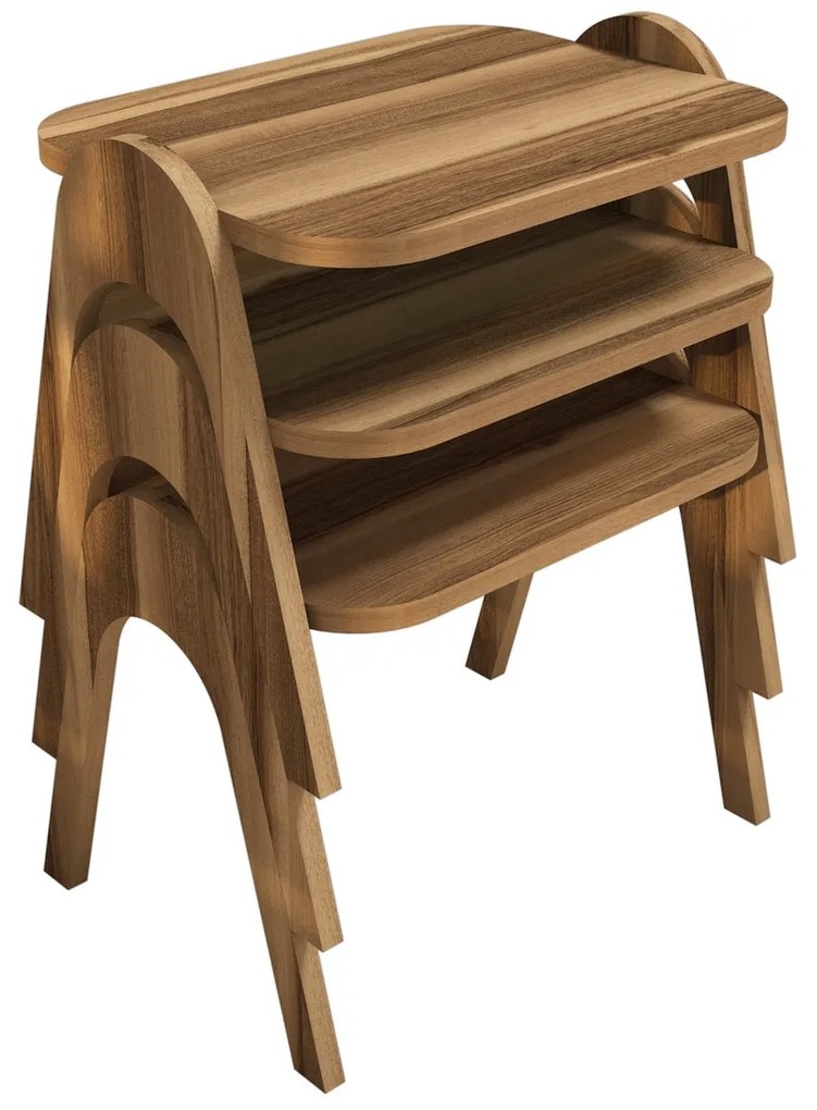 Masă pliantă Paris Walnut, 3 buc