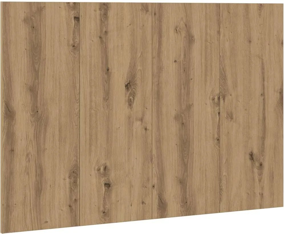 vidaXL Tăblie de pat cu LED, stejar artizanal, 120x1,5x80 cm, lemn