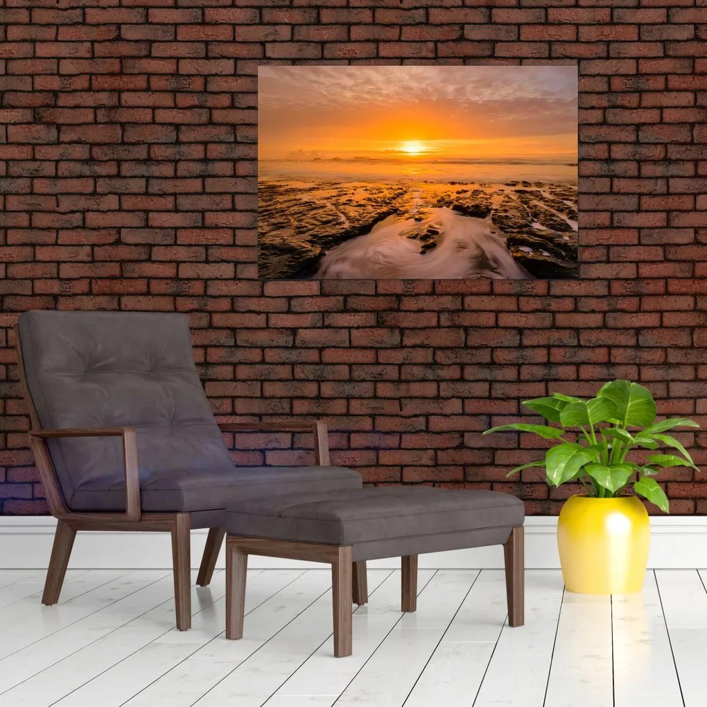 Tablou cu apus de soare (90x60 cm)