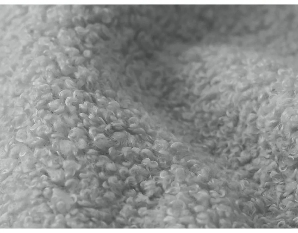 Canapea gri deschis extensibilă/cu spațiu de depozitare cu tapițerie din țesătură bouclé 266 cm Pele – Makamii