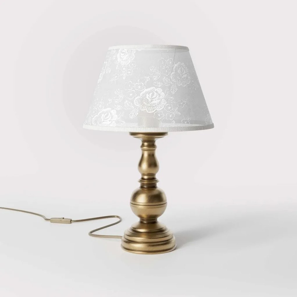 Lampa de masa clasic elegant din alama masiva Flemish