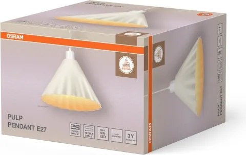 Osram - Lustră suspendată cu cablu PULP 1xE27/9W/230V Ø 31 cm