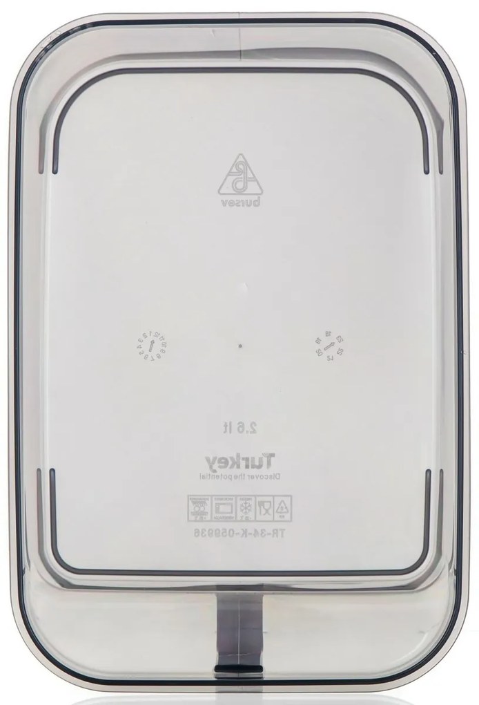 Banquet Recipient de depozitare cu mâner ZOYA 3,25l, fum, 3,25 l