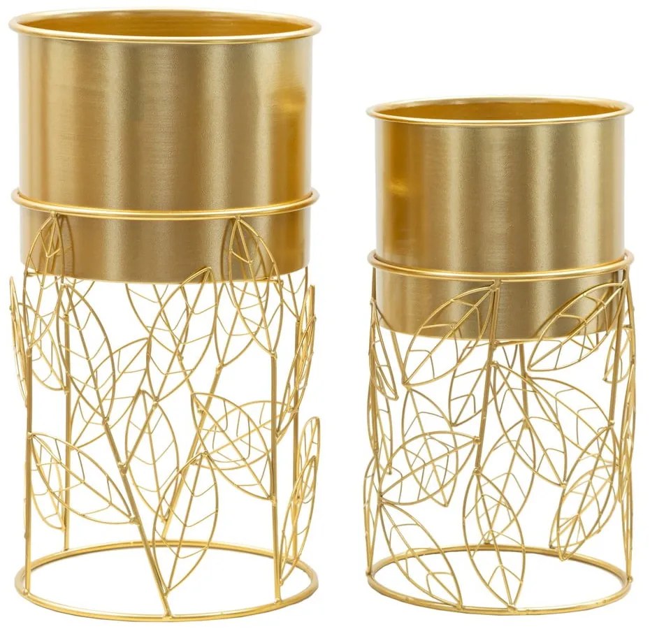 Ghivece decorative 2 buc. din metal ø 23 cm Livi – Mauro Ferretti