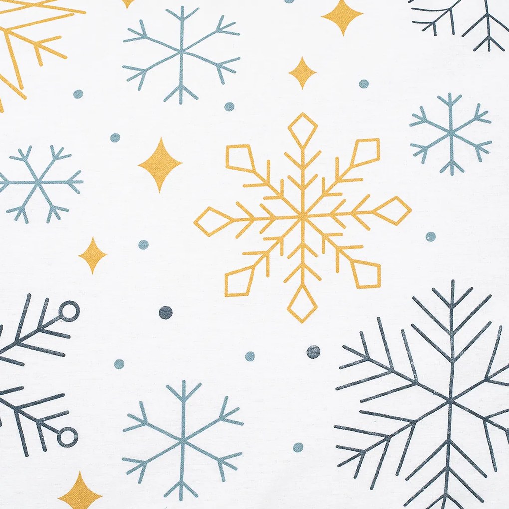 Lenjerie de pat din flanelă 4Home Frosty snowflakes, 160 x 200 cm, 70 x 80 cm