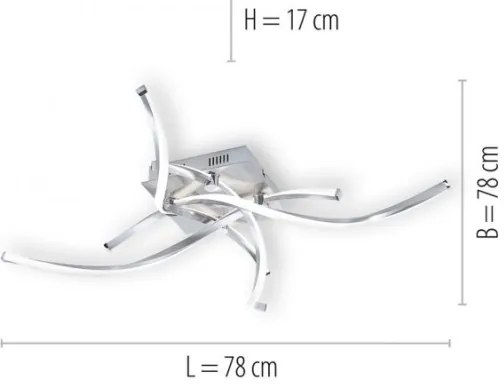 Lustră LED aplicată dimabilă POLINA LED/27W/230V Paul Neuhaus 9144-55