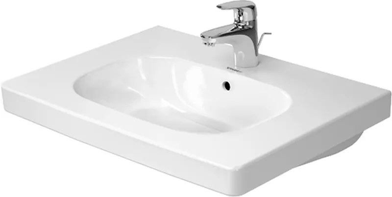 Duravit D-Code lavoar 65x48.5 cm dreptunghiular clasică-mobilier alb 03426500002