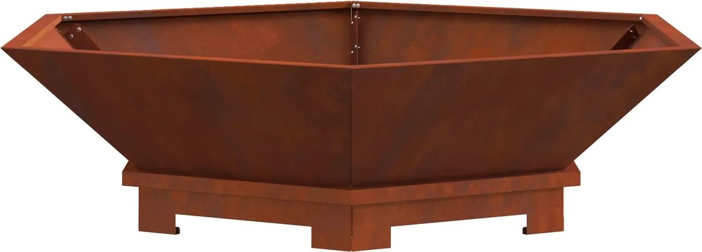 vidaXL Cuptor de foc Maro 100 x 100 x 28 cm