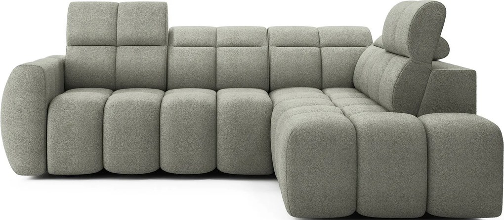 Colțar lemn masiv Extensibil Falcon 258x208cm Ladă Depozitare Personalizabil Electric - Royal 18, Stânga