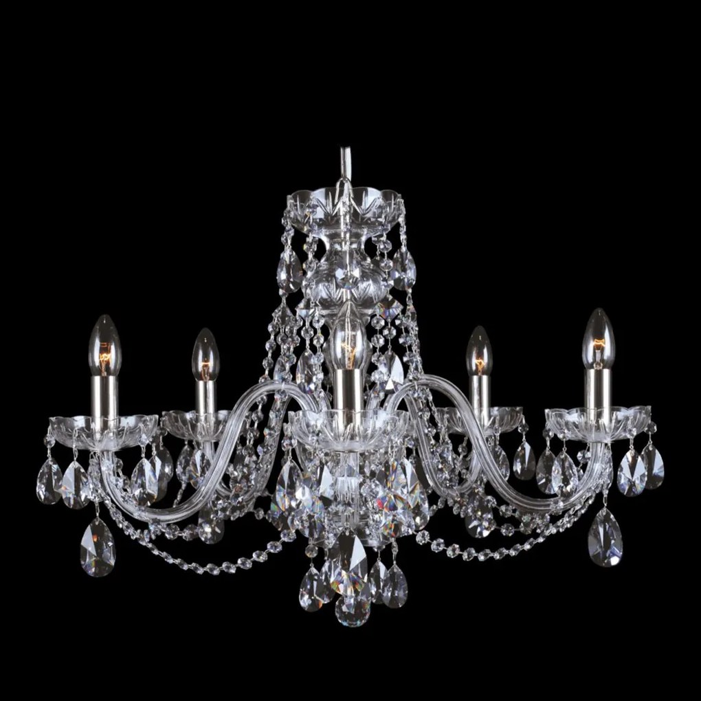 Candelabru cu 5 brate Cristal Bohemia