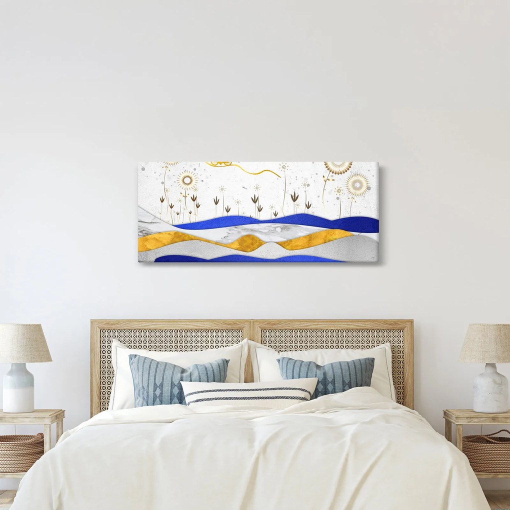 Tablou - Munții aurii (120x50 cm)