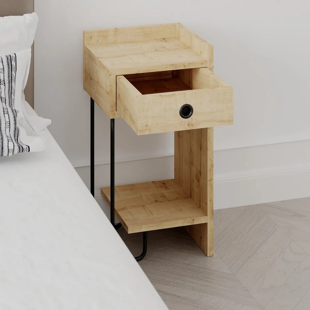 Măsuță de noptieră Sirius Right Oak