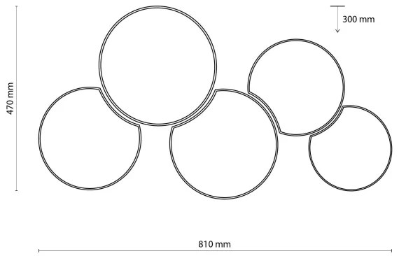 Plafonieră MONA 5xE27/15W/230V albă